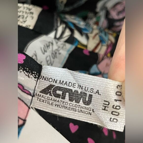 Nicole Miller Vintage Tuxedo Jacket w/ Wedding Themed Lining 40S - Picture 9 of 9